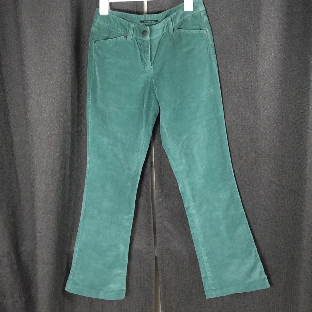Elie Tahari Corduroy Teal Jeans